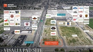 Visalia, CA Commercial Land - SEC Mooney Blvd Blvd @ Visalia Parkway