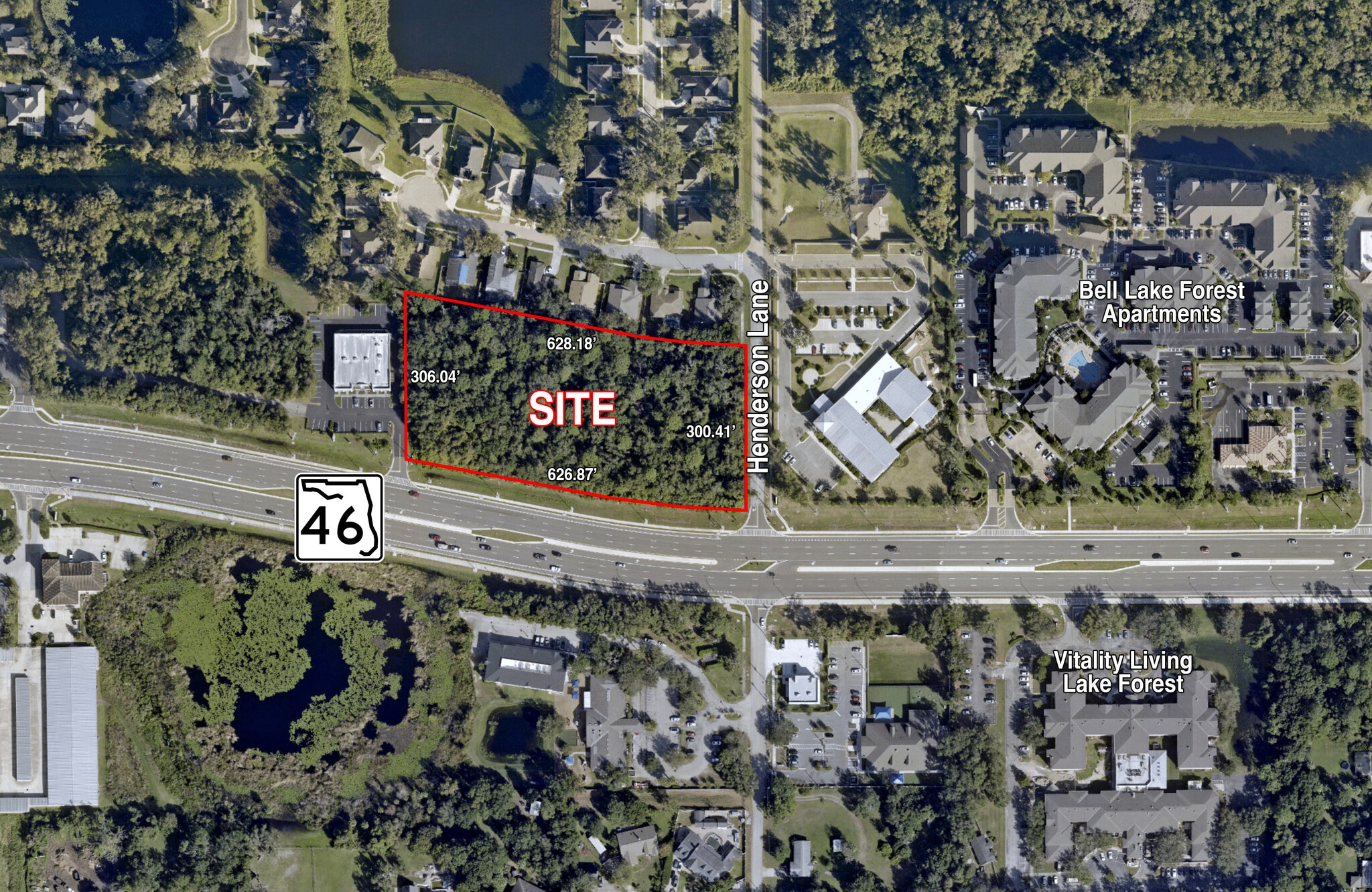 SR 46 @ Henderson Lane, Sanford, FL for Sale