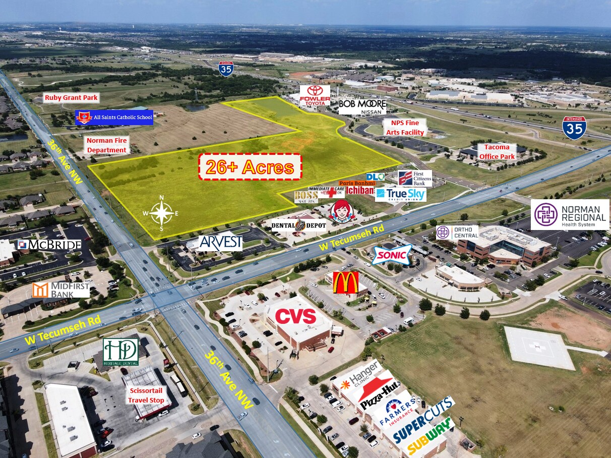 Tecumseh & 36th Ave NW, Norman, OK for Sale