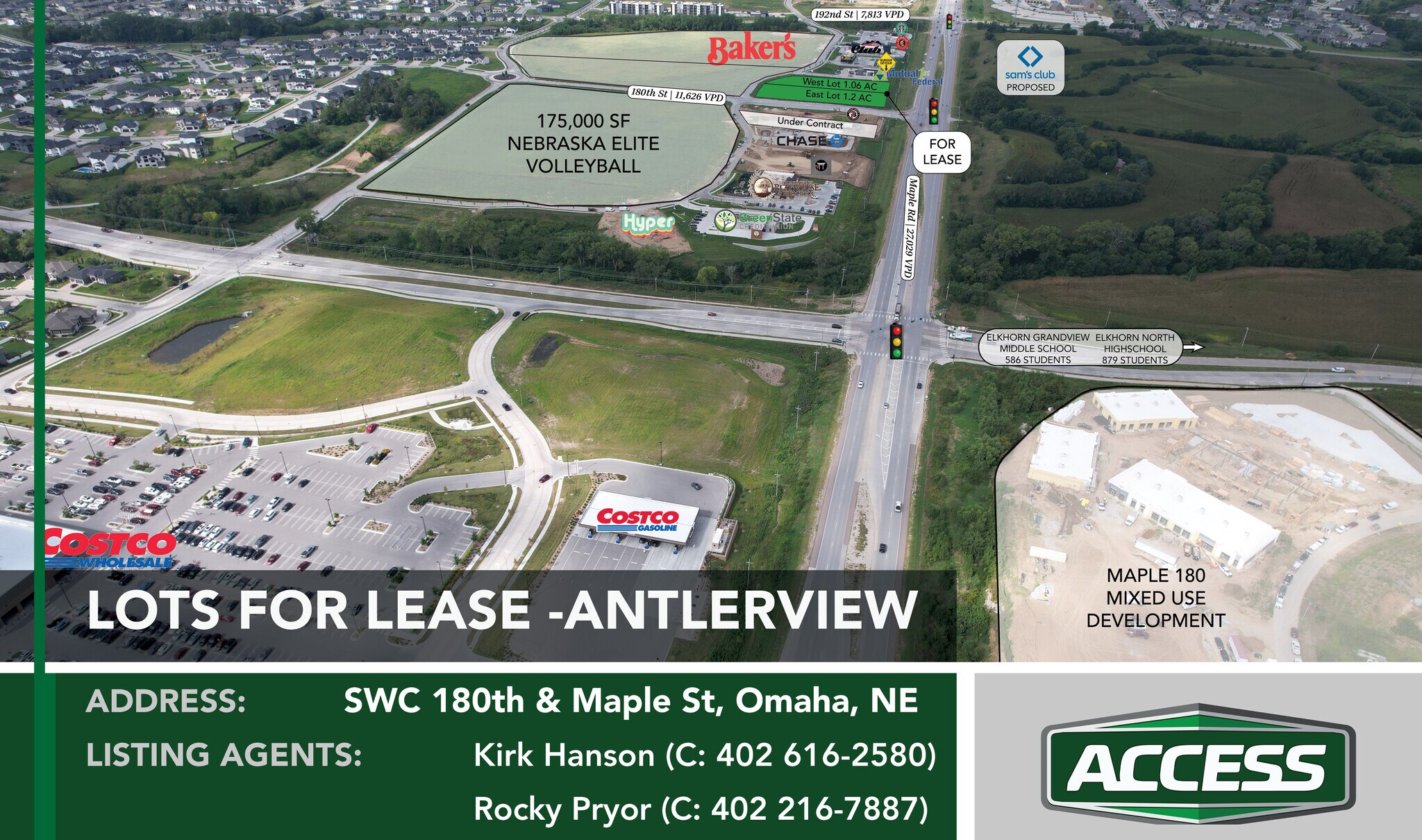 180th & Maple, Elkhorn, NE for Rent