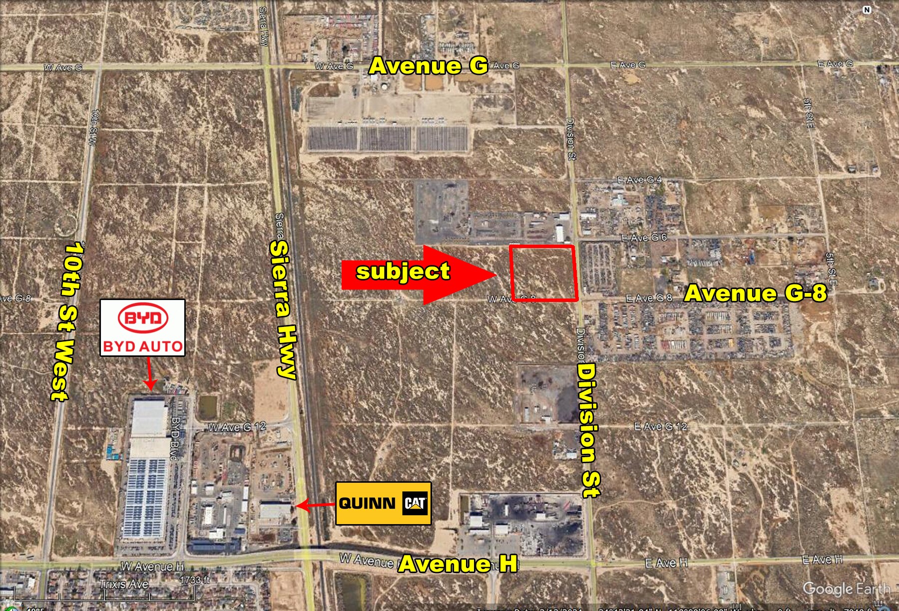Division Street @ Avenue G-8, Lancaster, CA for Sale