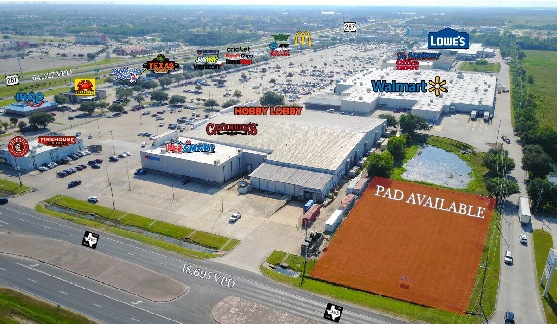 SWC US 287 & FM 365, Port Arthur, TX for Rent