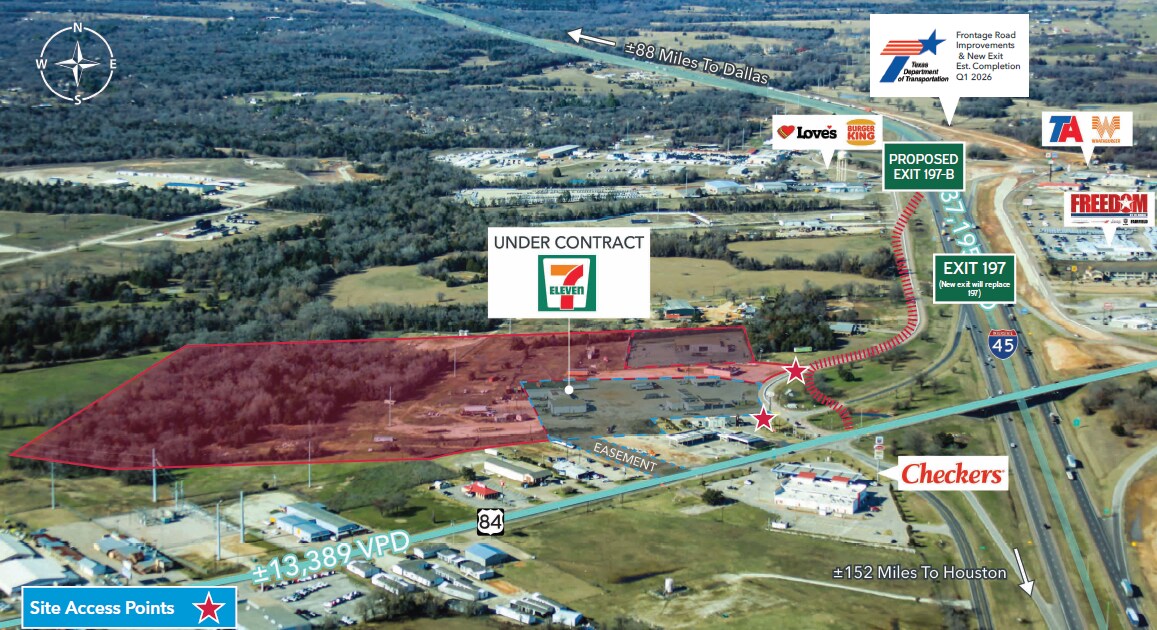 Interstate 45 & US Highway 84, Fairfield, TX for Sale