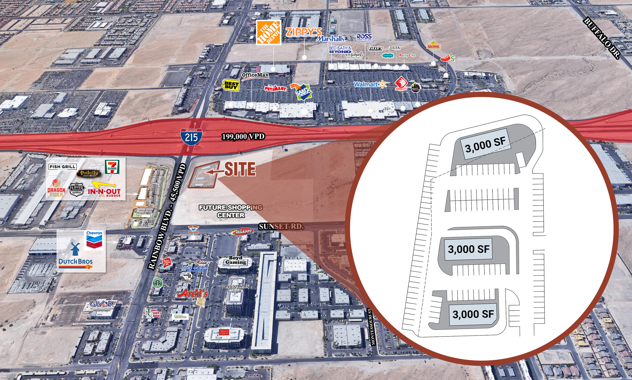 I 215 @ Rainbow Boulevard, Las Vegas, NV for Rent