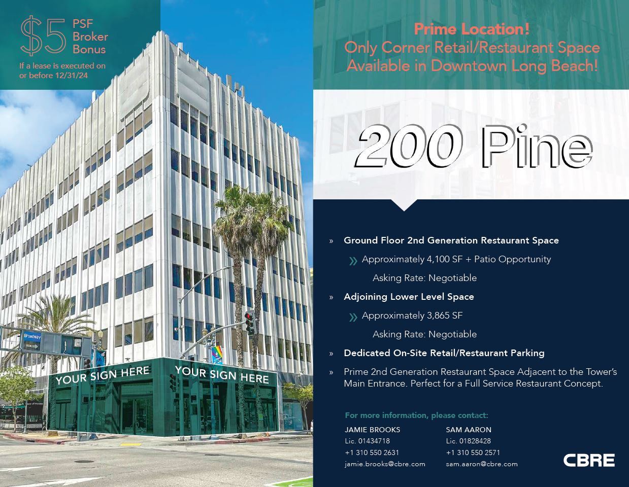 200 Pine Ave, Long Beach, CA for Rent