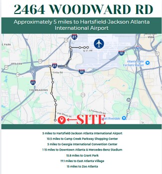 College Park, GA Commercial Land - 2464 Woodward Rd