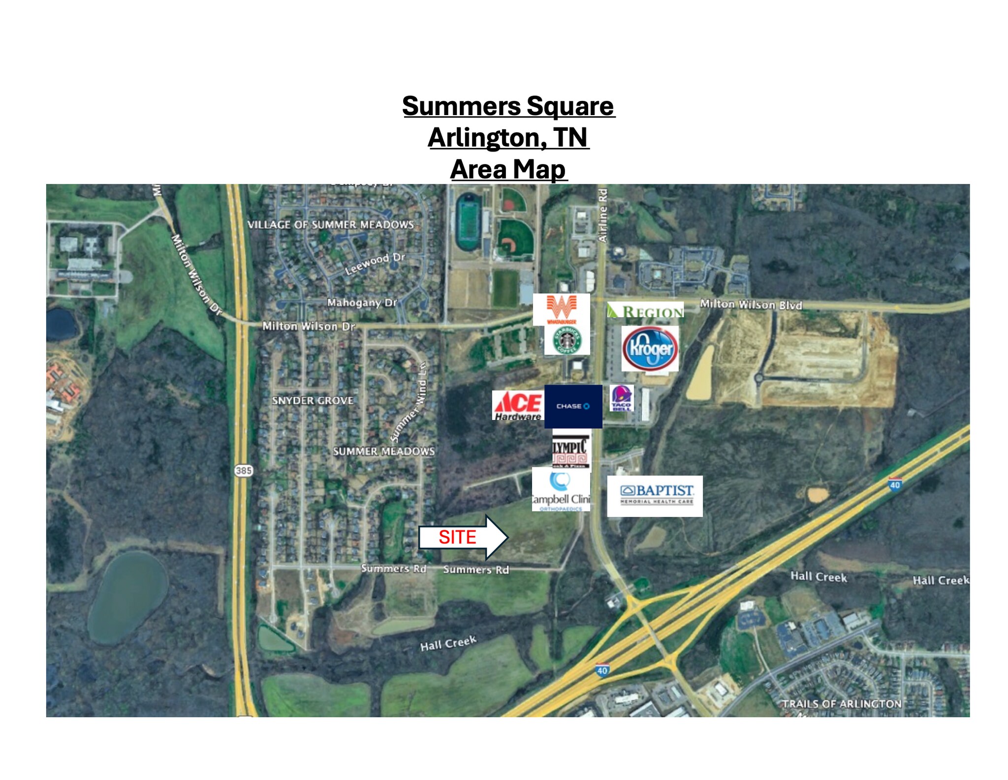 Airline Rd @ Summers, Arlington, TN for Sale