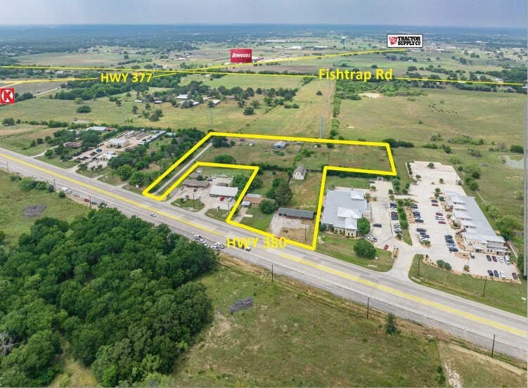 6.63 AC, U.S. HWY 380, Cross Roads, TX for Sale