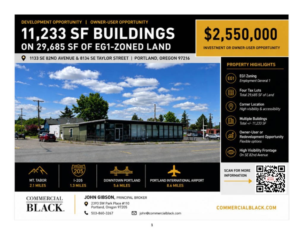 1133 SE 82nd Ave, Portland, OR for Sale