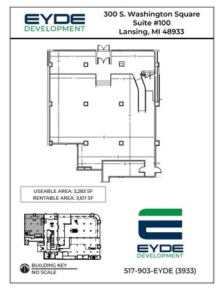 Lansing, MI Office, Retail - 300 S Washington Sq
