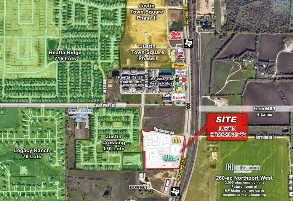 SWC FM-156 & John Wiley Rd, Justin, TX for Rent