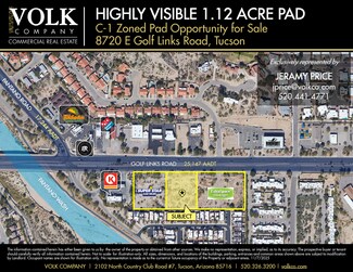 Tucson, AZ Commercial Land - 8720 E Golf Links Rd Tucson, AZ Commercial Land - 8720 E Golf Links Rd