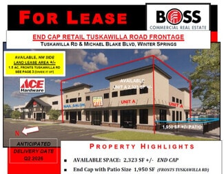 Winter Springs, FL Retail - SEC 434 & Tuskawilla Rd @ Michael Blake Blvd