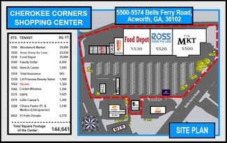 Acworth, GA Retail - 5500-5598 Bells Ferry Rd