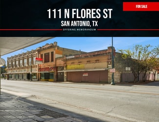 San Antonio, TX Storefront Retail/Residential - 111-113 N Flores St