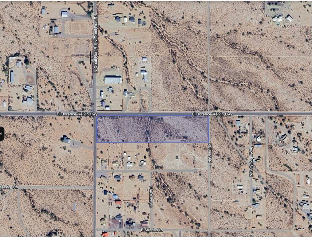 E Florence-Kelvin hwy @ N Quail Run Rd., Florence, AZ for Sale