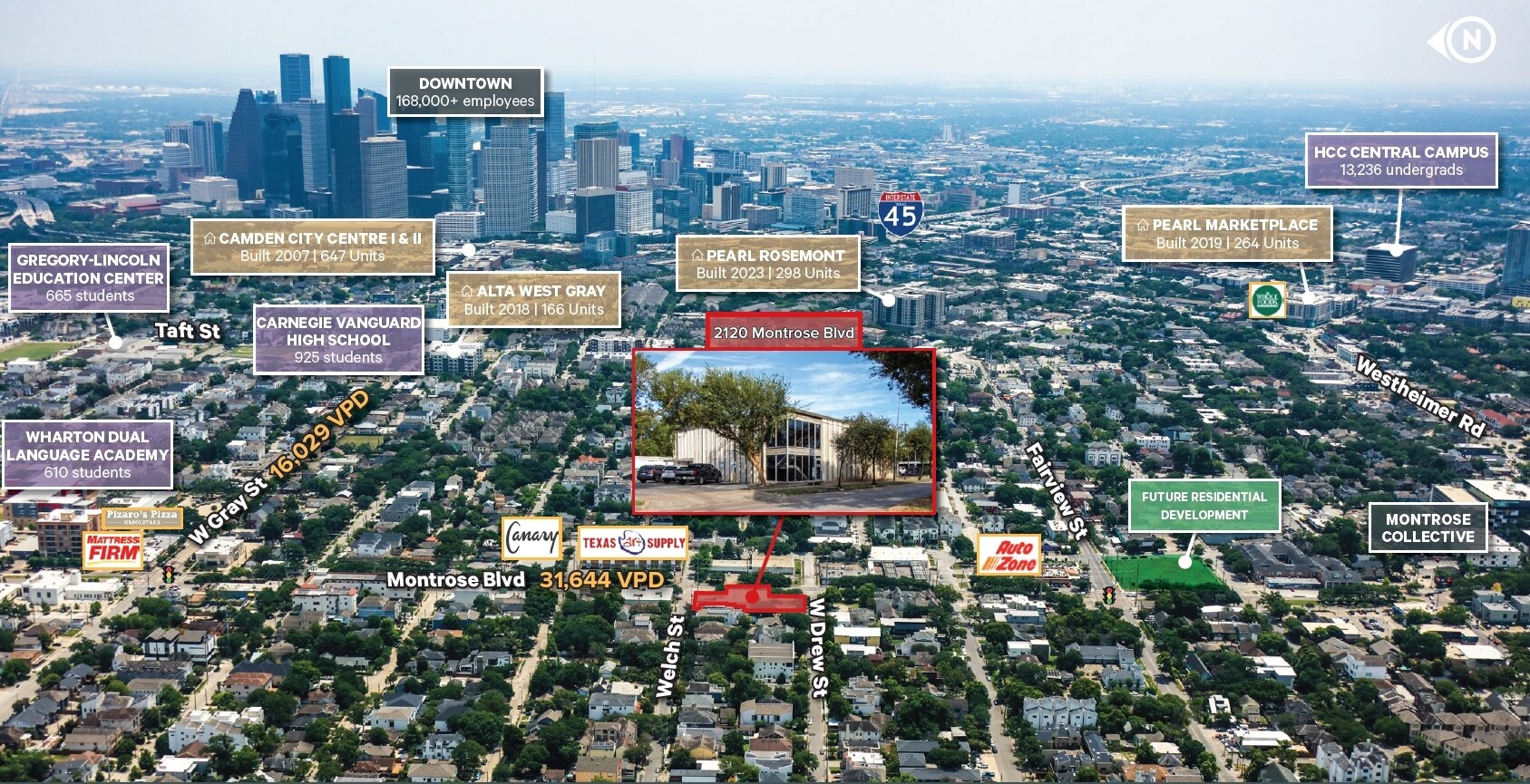 2120 Montrose Blvd, Houston, TX for Rent