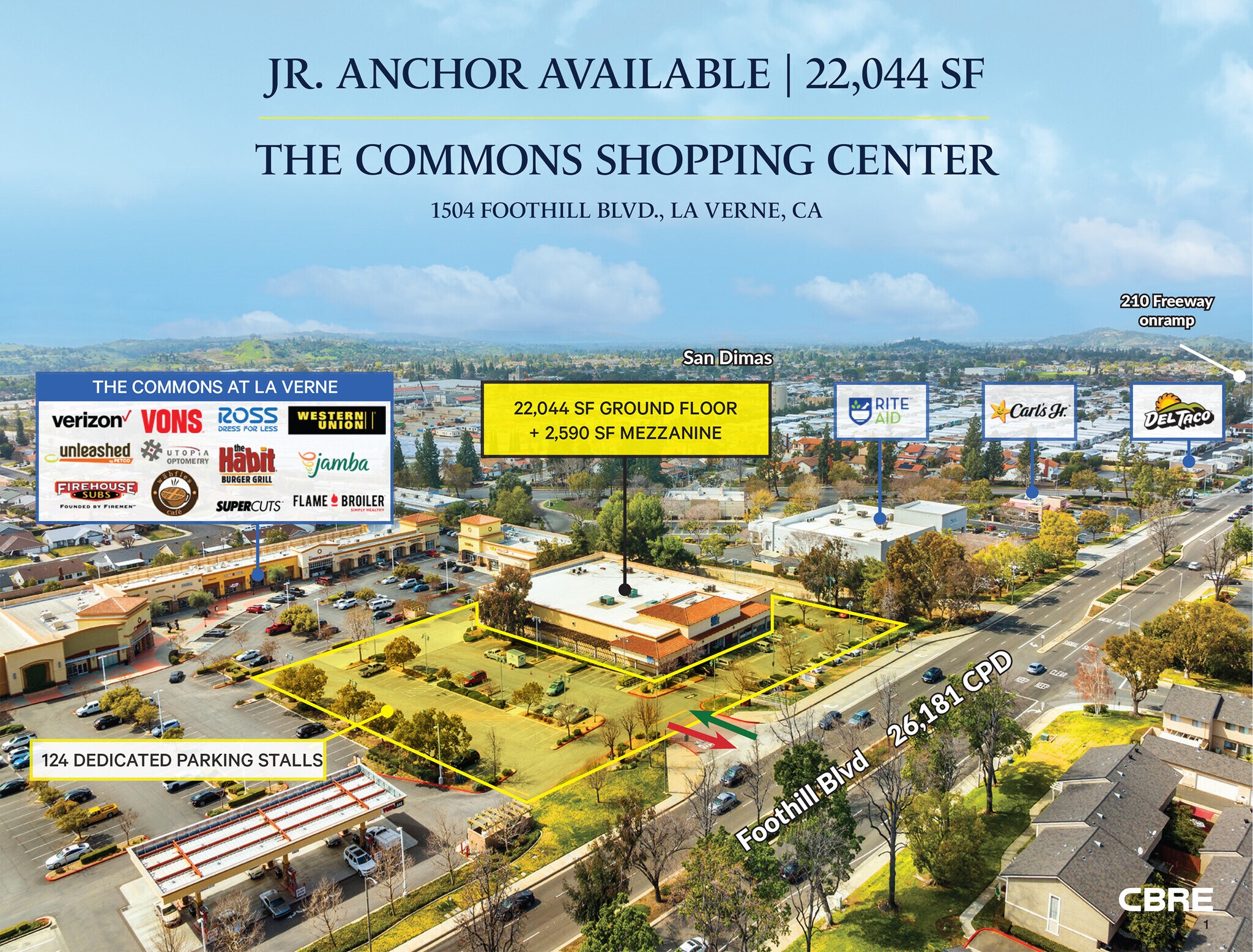 1504-1600 Foothill Blvd, La Verne, CA for Rent