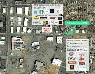 Albuquerque, NM Commercial Land - 7401 Indian School Rd NE