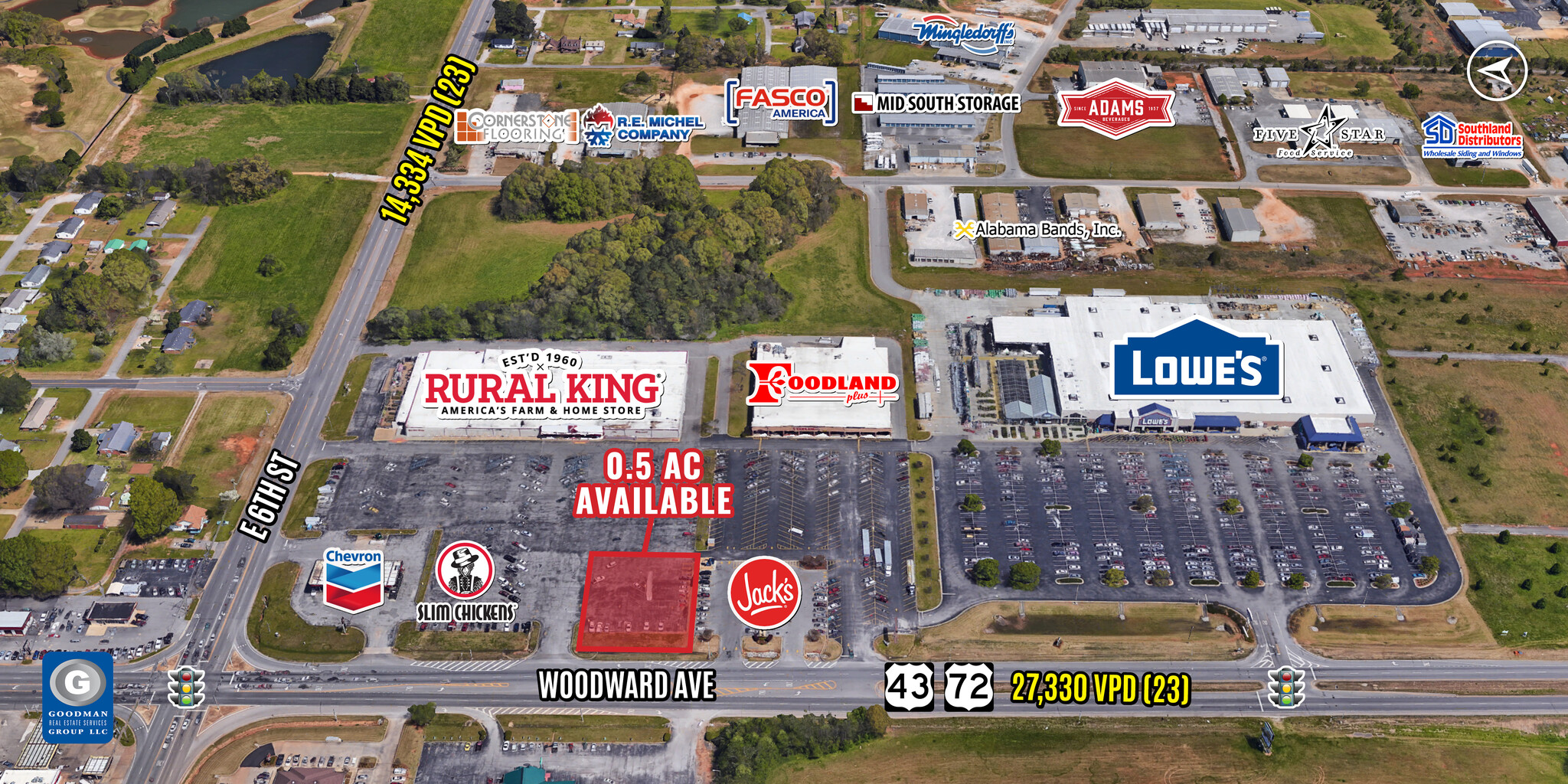 Woodward Avenue, Muscle Shoals, AL for Sale