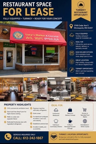 Minneapolis, MN Retail - 3749 Cedar Ave S Minneapolis, MN Retail - 3749 Cedar Ave S