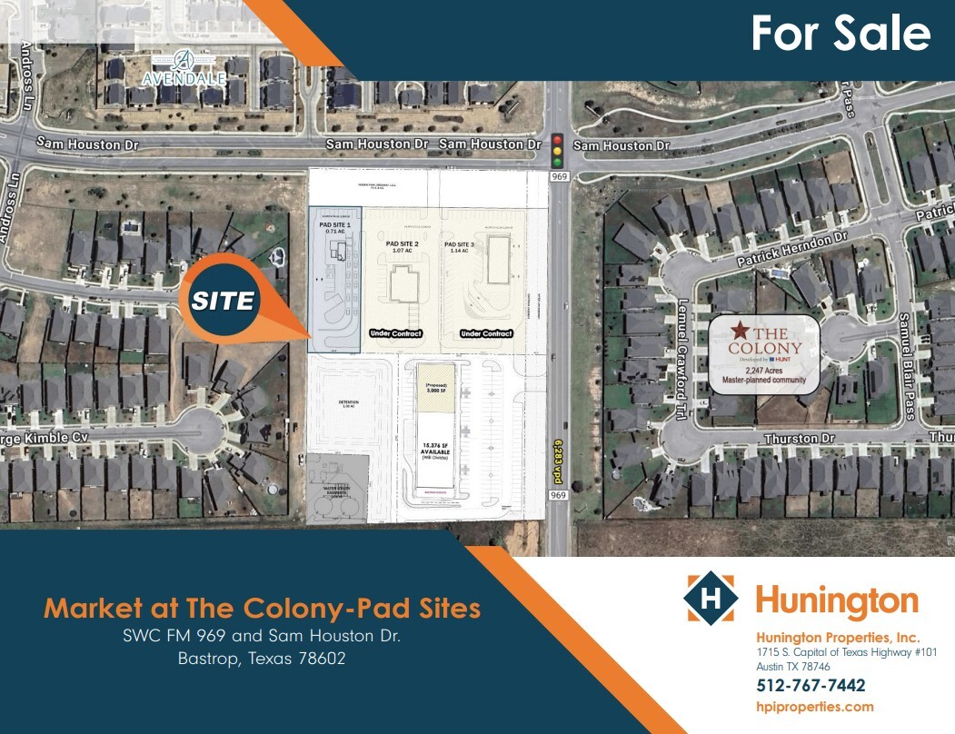 SWC FM 969 and Sam Houston Dr, Bastrop, TX for Sale