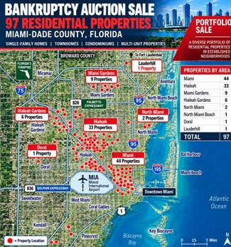 BANKRUPTCY SALE | 97 MIAMI PROPERTIES