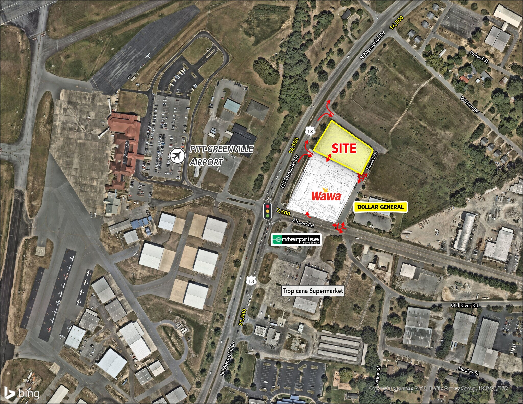 Memorial Dr @ Airport Rd, Greenville, NC for Sale