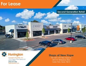 Cedar Park, TX Retail - FM 1431 & W. New Hope Dr