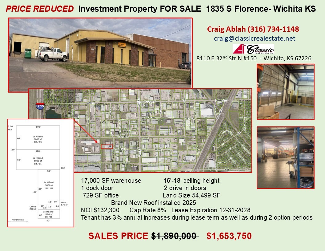 1835 S Florence St, Wichita, KS for Sale