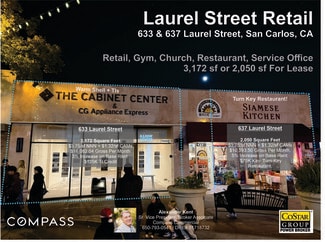 San Carlos, CA Retail - 633-637 Laurel St