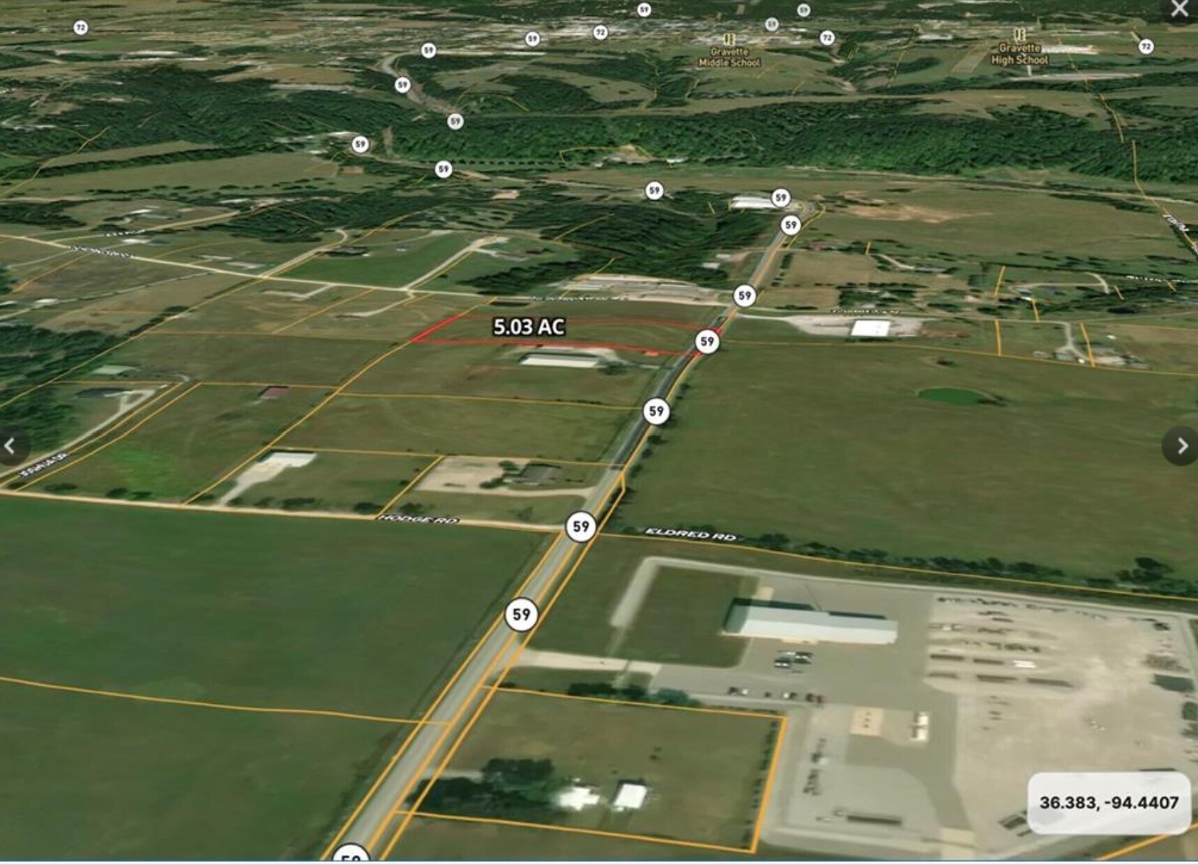 Highway 59, Gravette, AR for Sale