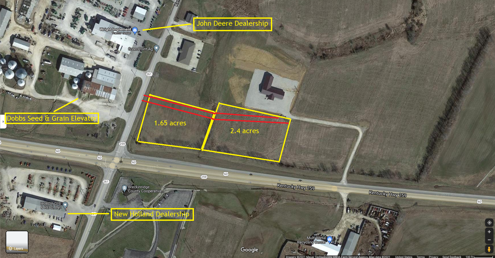 Hwy 261/Hwy 60, Hardinsburg, KY for Sale