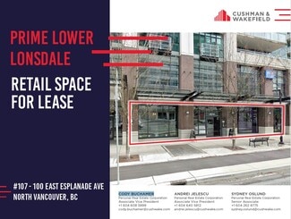 North Vancouver, BC Retail - 100 Esplanade Espl E