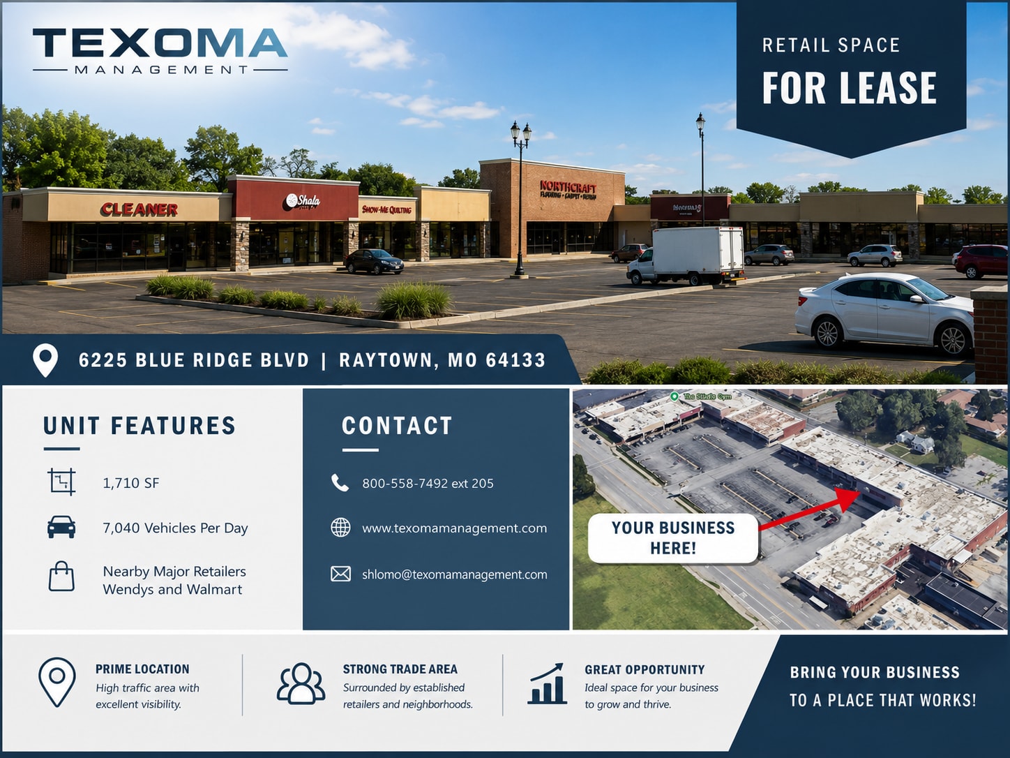 6121-6247 Blue Ridge Blvd, Raytown, MO for Rent
