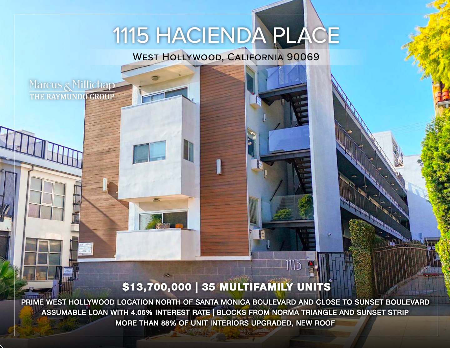 1115-1116 Hacienda Pl, West Hollywood, CA for Sale