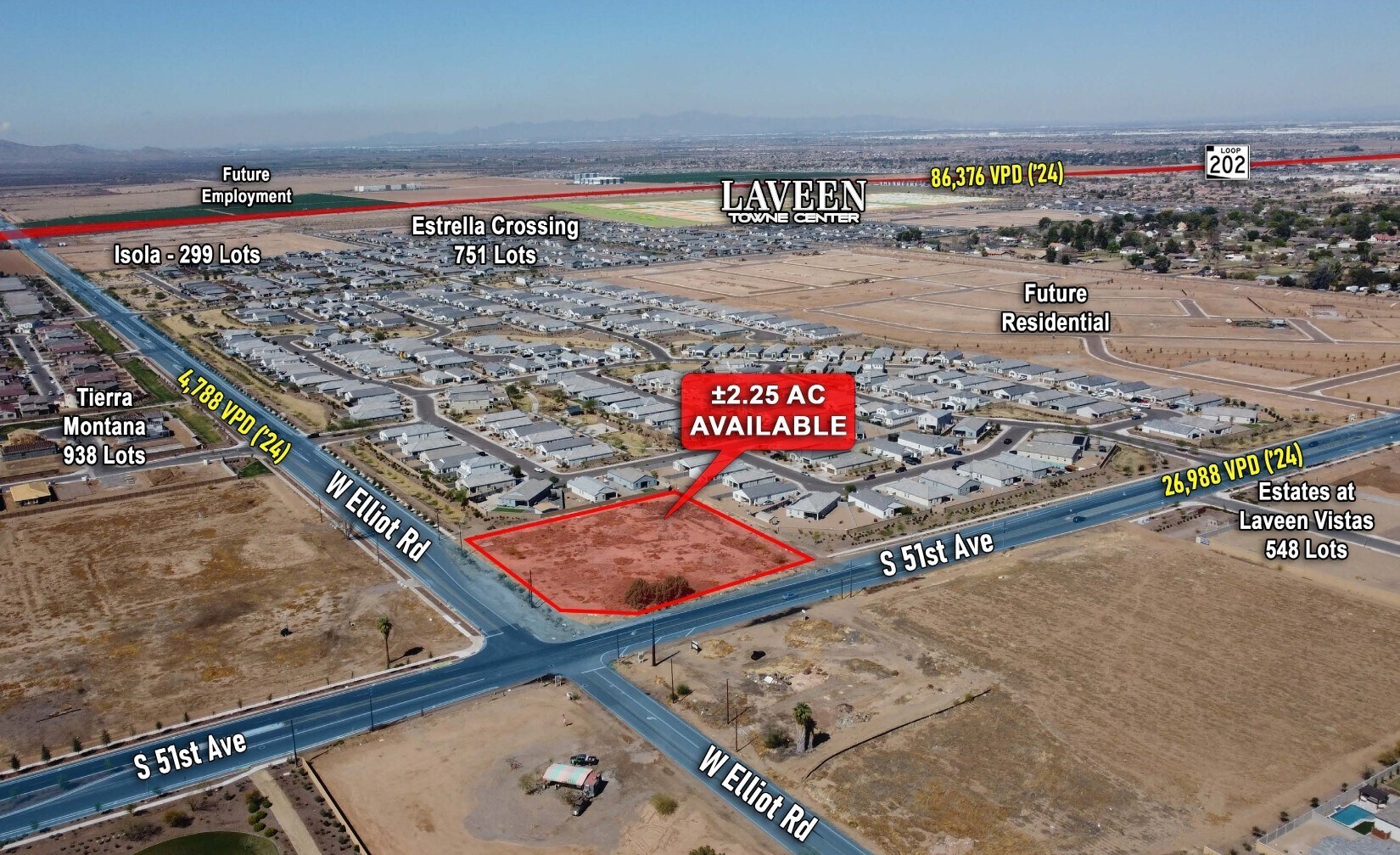 NWC of 51st Ave & Elliott Rd, Laveen, AZ for Rent