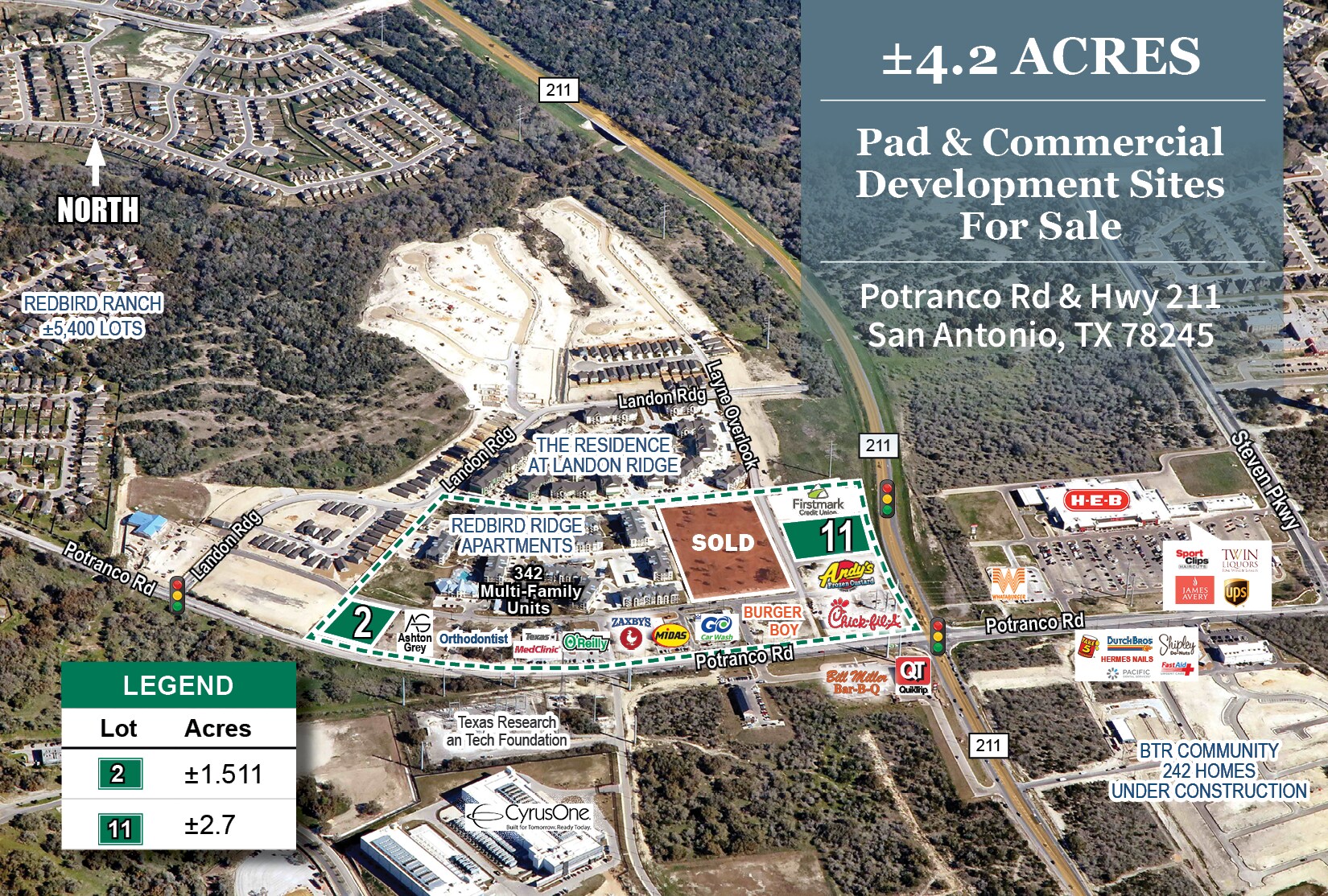 Highway 211 & Potranco Rd, San Antonio, TX for Sale