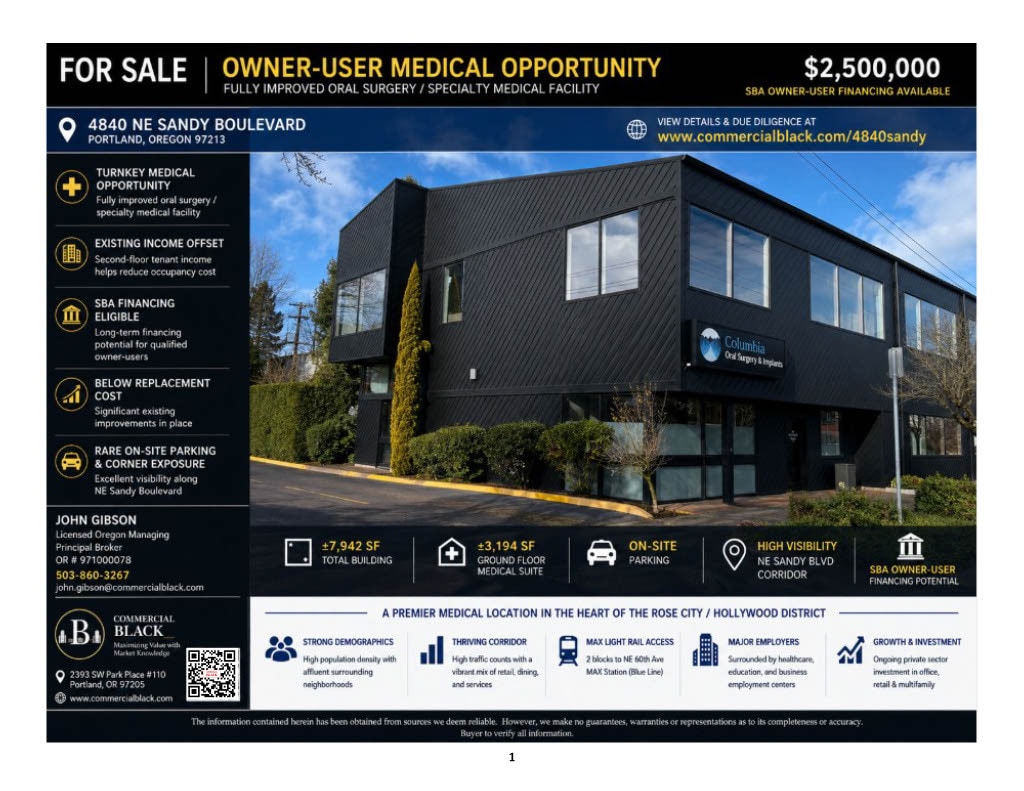 4840 NE Sandy Blvd, Portland, OR for Sale