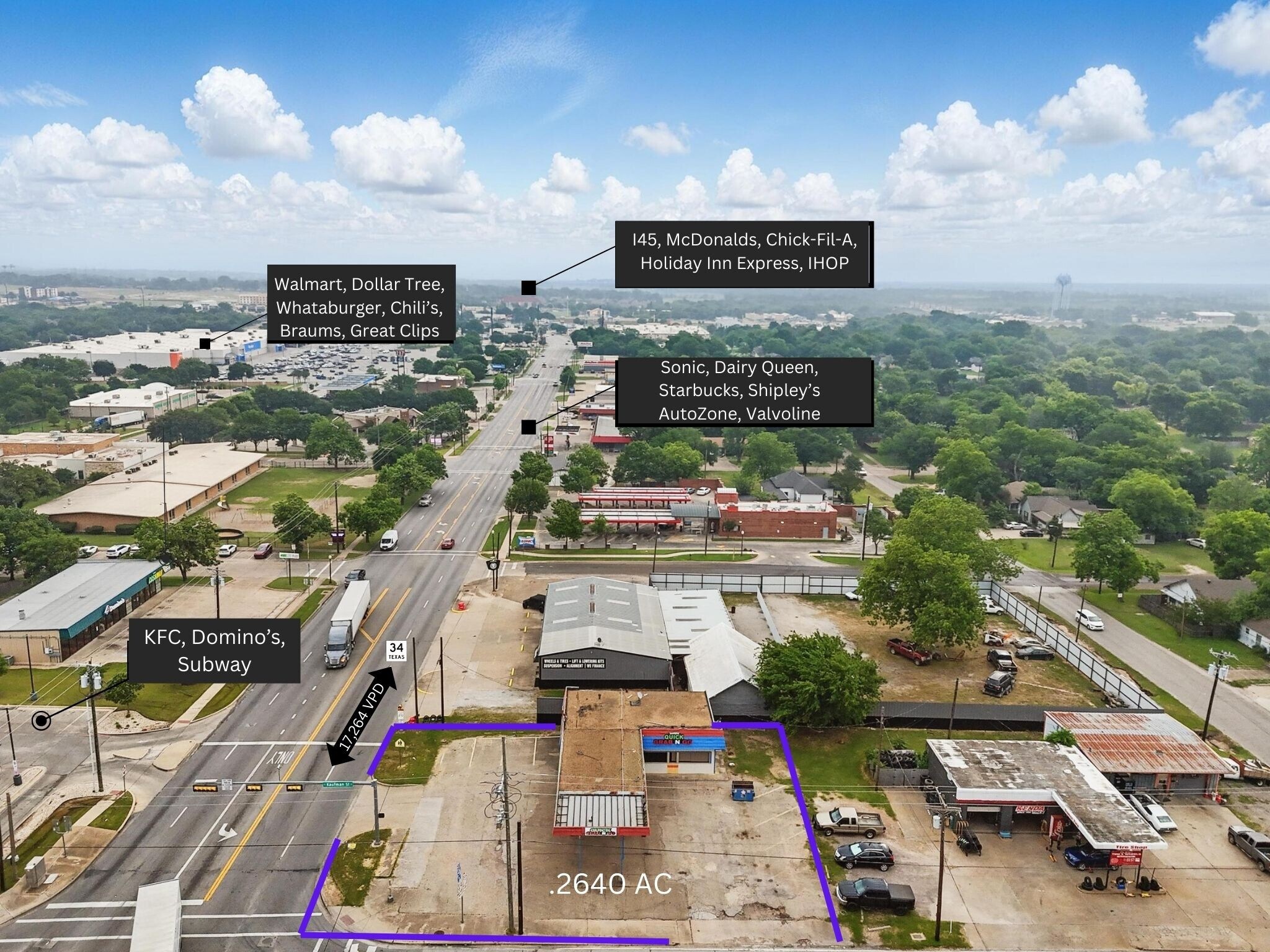 100 S Kaufman St, Ennis, TX for Sale