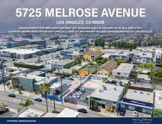 Los Angeles, CA Commercial Land - 5725 Melrose Ave