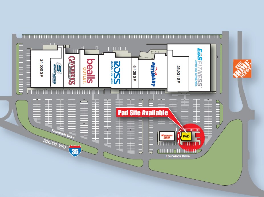 I 35 @ Fourwinds Dr, San Antonio, TX for Rent