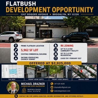Brooklyn, NY Commercial Land - 1167 Rogers Ave Brooklyn, NY Commercial Land - 1167 Rogers Ave