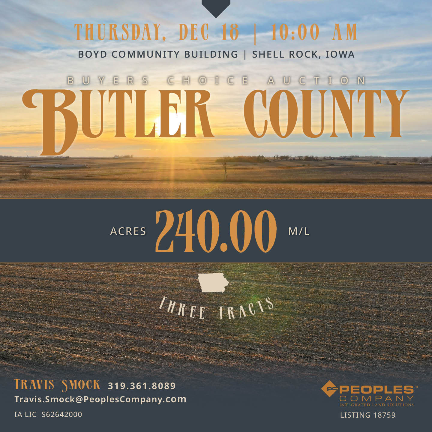 Ridge Avenue/230th Street, Clarksville, IA for Sale