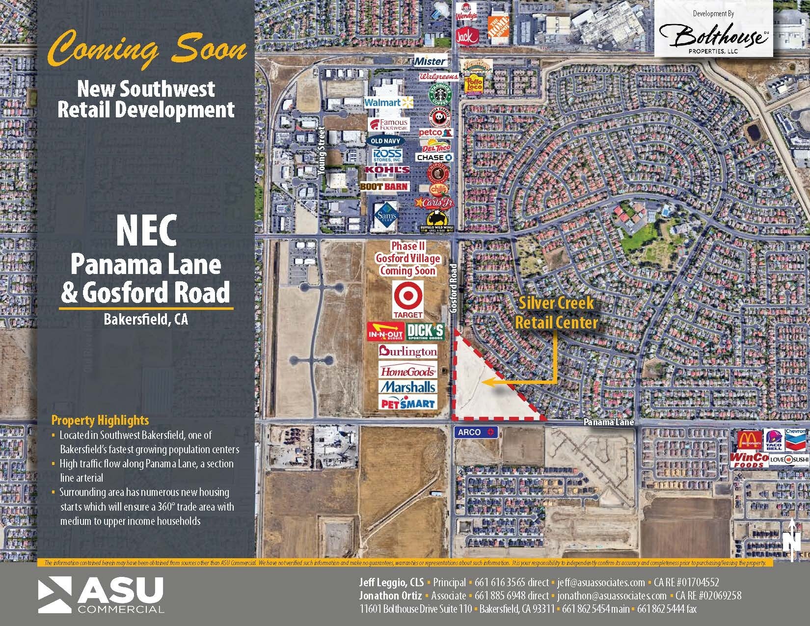 NEC Panama Lane & Gosford Road, Bakersfield, CA for Rent