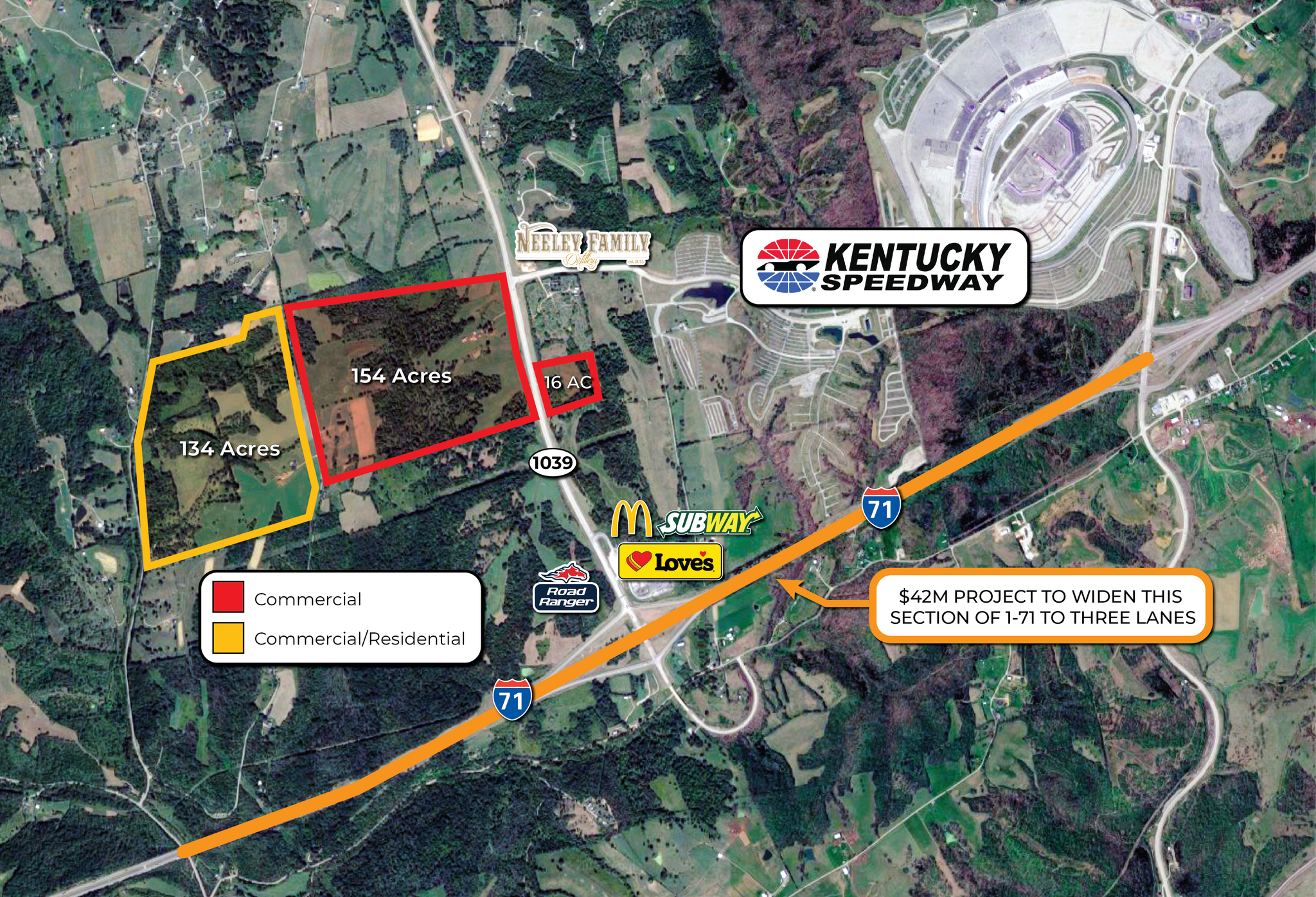 I-71 & KY SR 1039, Sparta, KY for Sale
