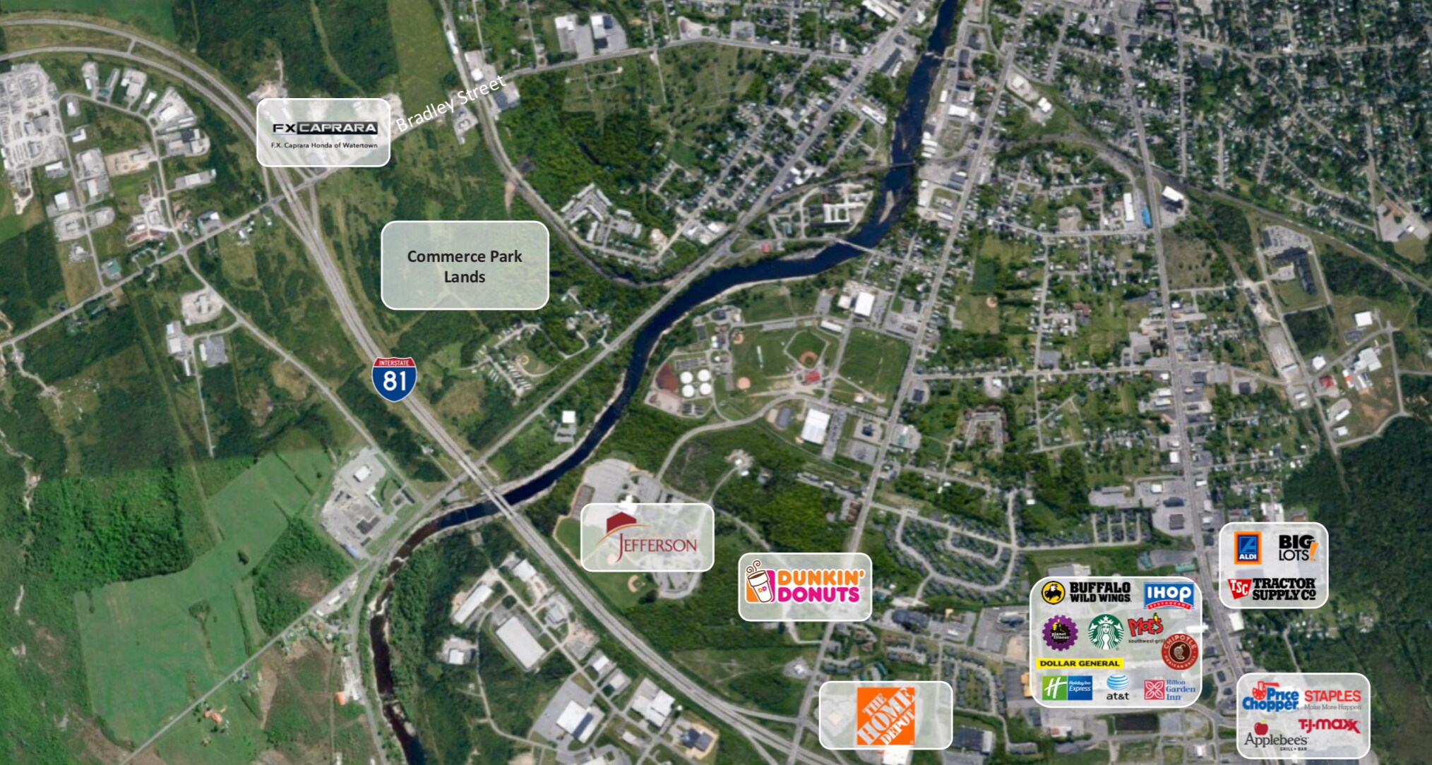 NYS Route 12/Bradley Street and Lucas Drive, Watertown, NY for Rent