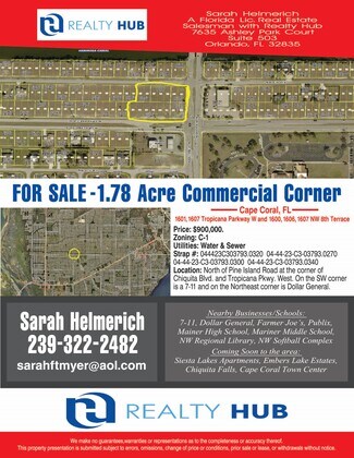 Cape Coral, FL Commercial Land - 1601 Tropicana Parkway W Cape Coral, FL Commercial Land - 1601 Tropicana Parkway W