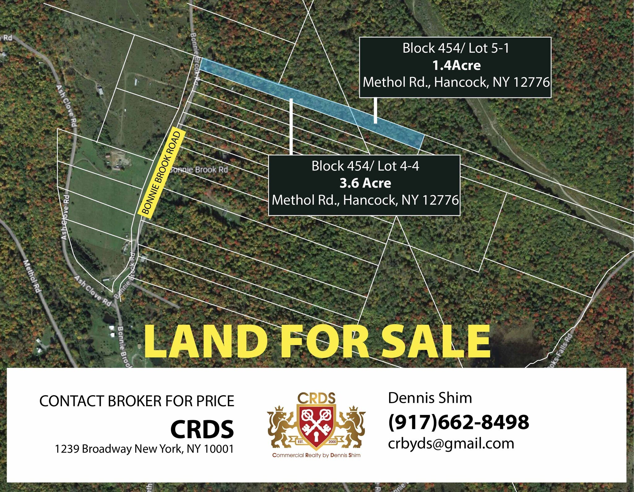 N/A Methol Rd, Roscoe, NY for Sale