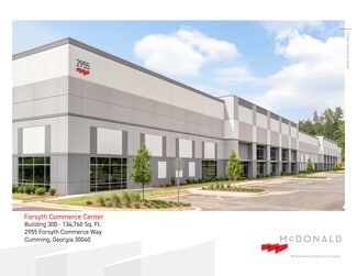 Cumming, GA Industrial - 2955 Forsyth Commerce Way Cumming, GA Industrial - 2955 Forsyth Commerce Way